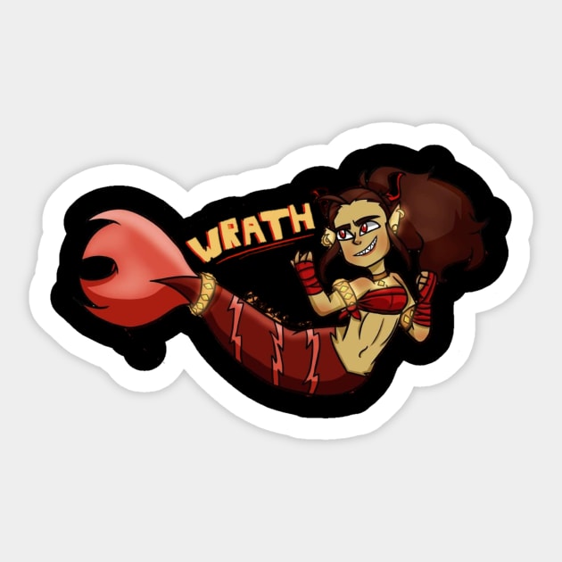 Wrath Sticker by antekrepcom